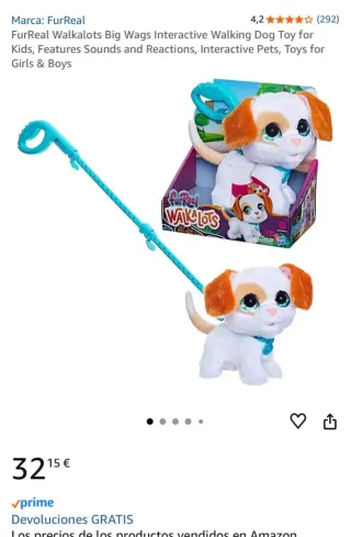 Perro Juguete Interactivo FurReal Walk-A-Lots
