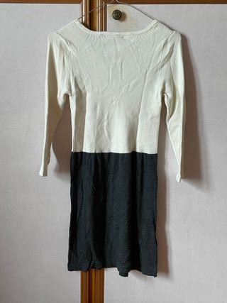 Vestito maglia Mango bianco e grigio