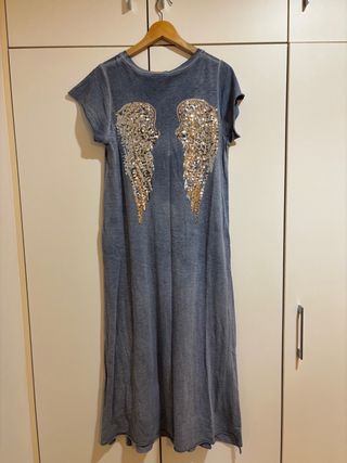 Lote 2 vestidos largos de verano verde azulado