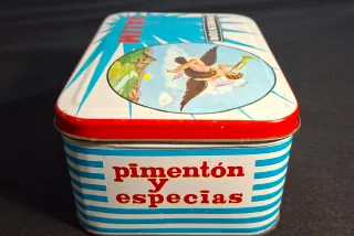 Lote dos cajas de pimentón antiguas