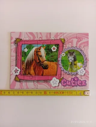 Mini puzzle 24 pezzi - due cavalli
