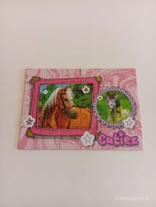 Mini puzzle 24 pezzi - due cavalli