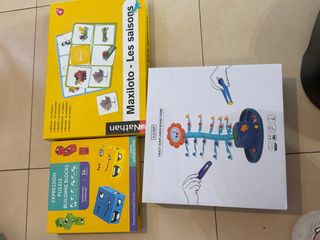 Lote Juguetes: Maxiloto, Bloques y Juego Gusano