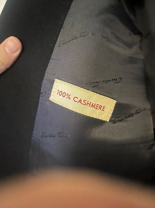 Abrigo clásico lana cachemira hombre