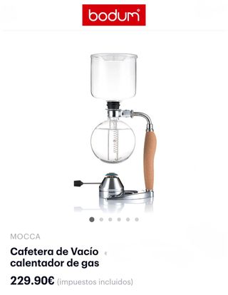 Cafetera de Vacío con Calentador