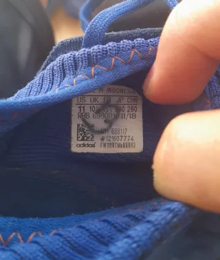 Zapatos de fútbol Adidas azules