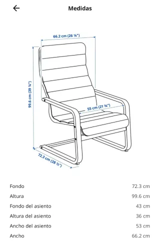 Sillón Ikea Madera Beige, infantil