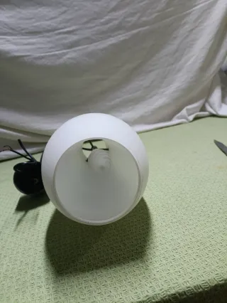 Lampada a sospensione vetro bianco