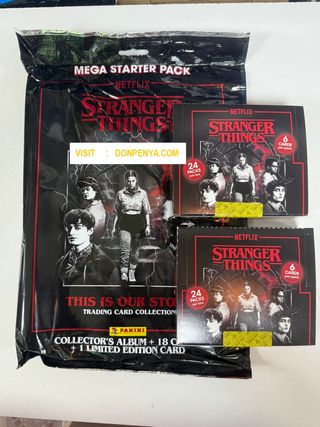x2 Cajas Panini Stranger Things cards +Pack inicio