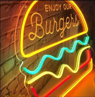 Lampada Neon LED "maxi Burger"