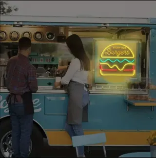 Lampada Neon LED "maxi Burger"