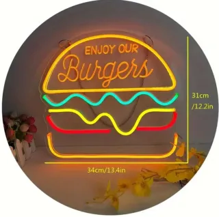 Lampada Neon LED "maxi Burger"