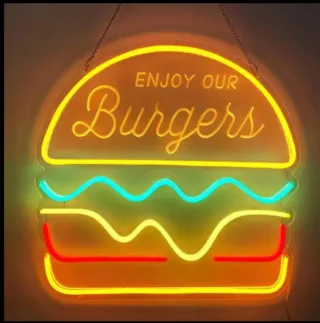 Lampada Neon LED "maxi Burger"
