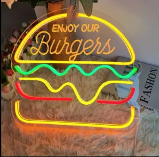 Lampada Neon LED "maxi Burger"