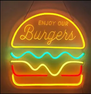 Lampada Neon LED "maxi Burger"