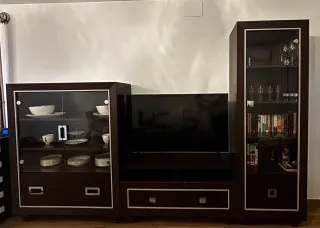 Muebles de Salón (Vitrina + Mueble TV + Librería)