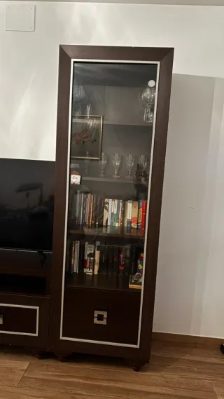Muebles de Salón (Vitrina + Mueble TV + Librería)