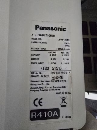 Aire Acondicionado/Split Panasonic