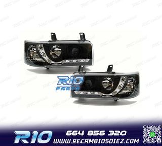 FAROS VOLKSWAGEN VW T4 TRANSPORTER 90-03 LUZ LED DIURNA FOND