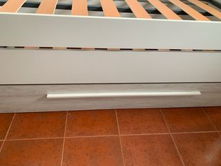 Cama nido doble con somier de madera