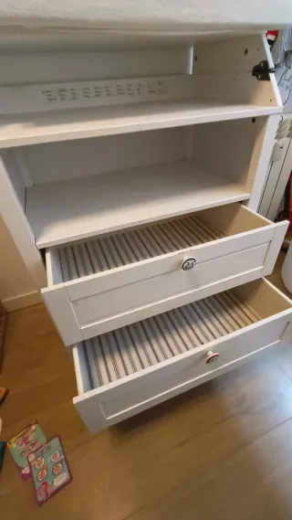 Cómoda cambiador IKEA SUNDVIK + Colchón y fundas