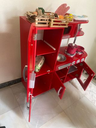 Cocina de juguete para niños con accesorios