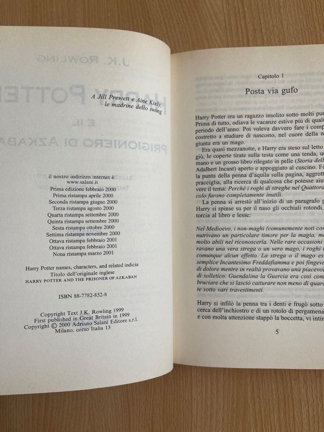 Harry Potter e il prigioniero di Azkaban Salani