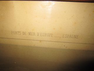 Litografía Fuerte Gibralfaro 1850 Málaga Deroy XIX