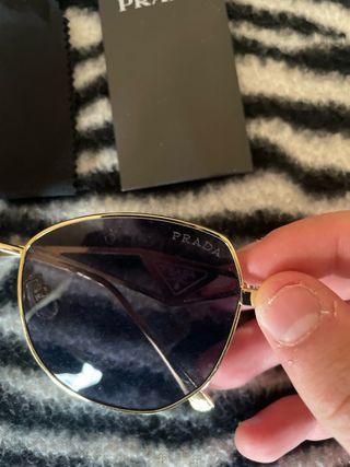 Occhiali da sole Prada oro