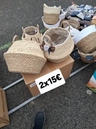 Cesto Esparto Bicolor 2x15€