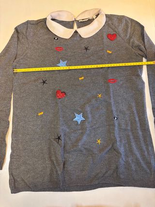 Jersey Naf Naf gris talla L