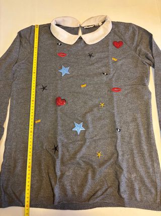 Jersey Naf Naf gris talla L