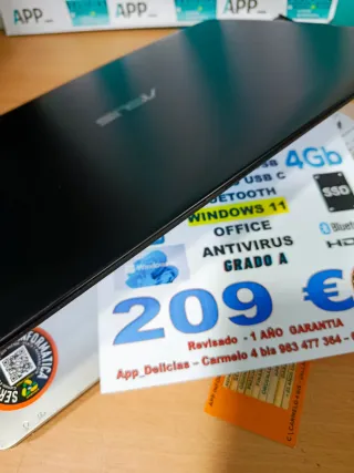 Portátil Asus K541U i3 6006U 4GB RAM 120GB SSD