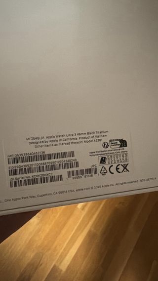 Apple Watch Ultra 3 49mm Nero Titanio