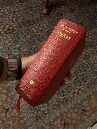 Obras de Julio Verne. Plaza y Janés seis tomos.