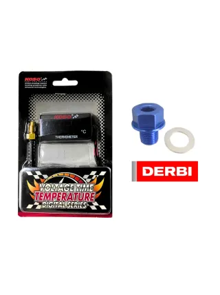 MARCADOR DE TEMPERATURA KOSO CON ADAPTADOR DERBI