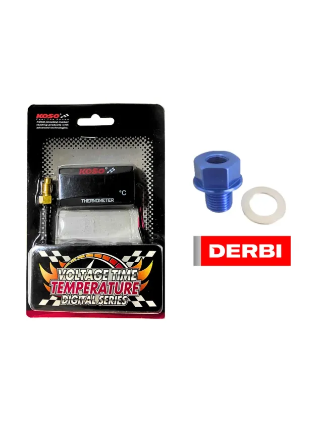 MARCADOR DE TEMPERATURA KOSO CON ADAPTADOR DERBI