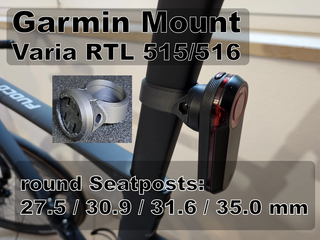 Soporte Garmin Varia Tija Sillín Redonda