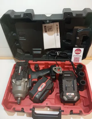 Parkside Llave de Impacto + Batería + Cargador 4ah