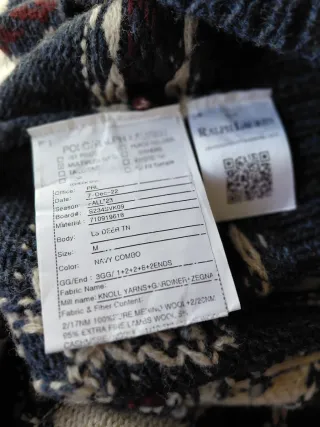 Jersey RL Ralph Lauren lana y Cachemira