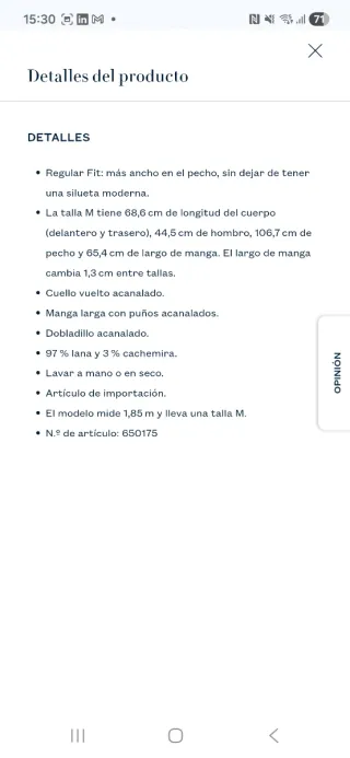 Jersey RL Ralph Lauren lana y Cachemira