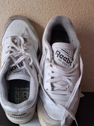 Zapatillas Reebok BB 4000 II, casual azul y blanco