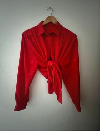 Camisa roja vintage
