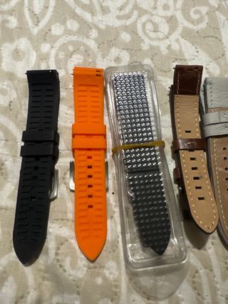 Correas de reloj piel, cauho, nilon, ante