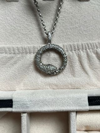 Conjunto de joyería mujer plata serpiente