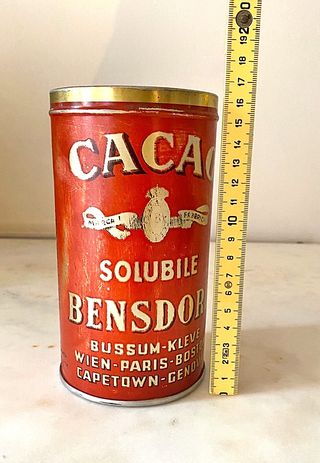 Scatola Cacao Solubile Bensdorp Vintage