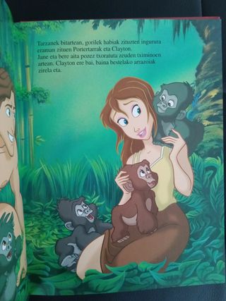 Libro infantil Tarzán en Euskera