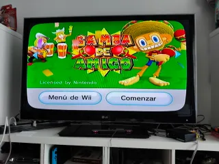 Consola Nintendo Wii Blanca + Mando + Juego