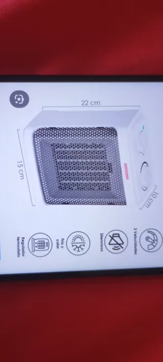 Calefactor, radiador, estufa Tristar Blanco y Gris