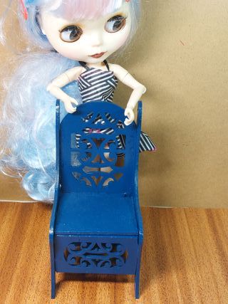Butaca artesanal Blythe MDF. escala 1:6